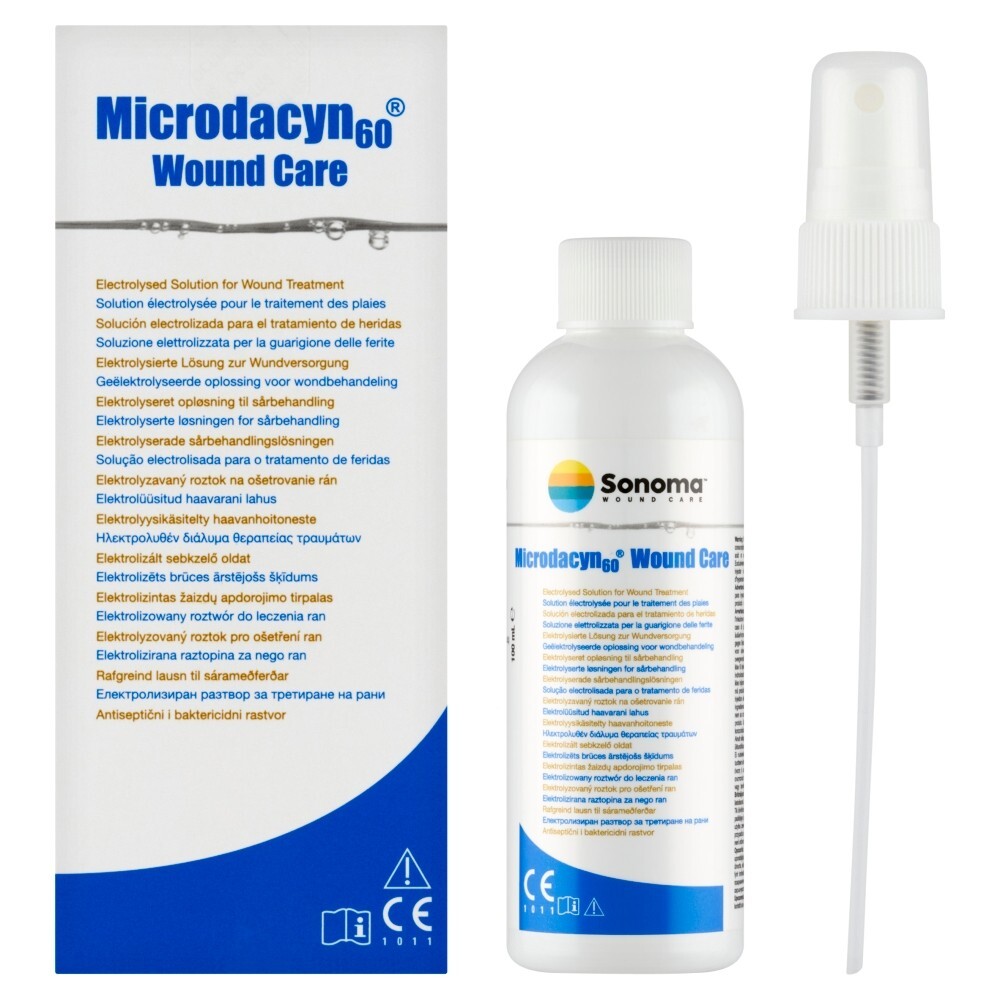 Microdacyn 60 Wound Care, roztwór do leczenia ran, 100 ml