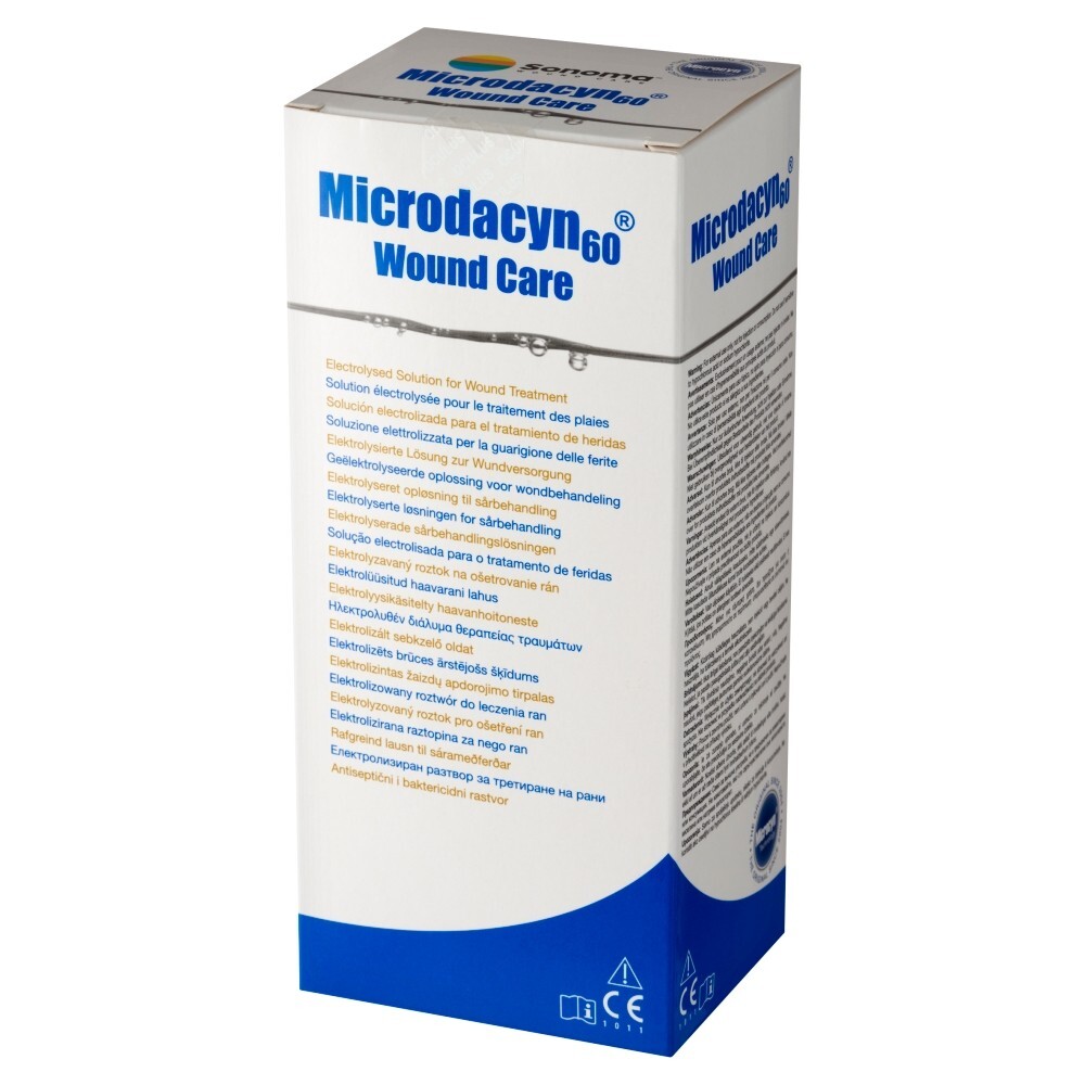Microdacyn 60 Wound Care, roztwór do leczenia ran, 250 ml