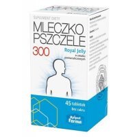 Mleczko pszczele Royal Jelly 300, tabletki, smak pomarańczowy, 45 tabletek