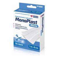 MonoPlast Plaster Mocny do cięcia 1m x 8cm, 1 sztuka