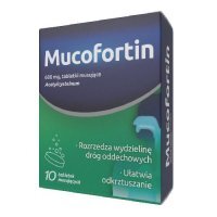 Mucofortin 600 mg, 10 tabletek musujących