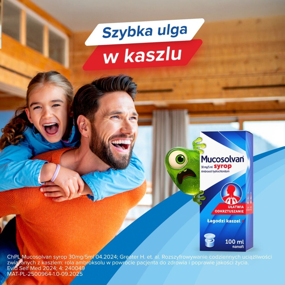 Mucosolvan, (30 mg/5 ml), syrop, 100 ml