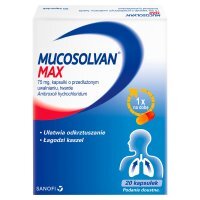 Mucosolvan Max 75 mg, 20 kapsułek o przedłużonym uwalnianiu