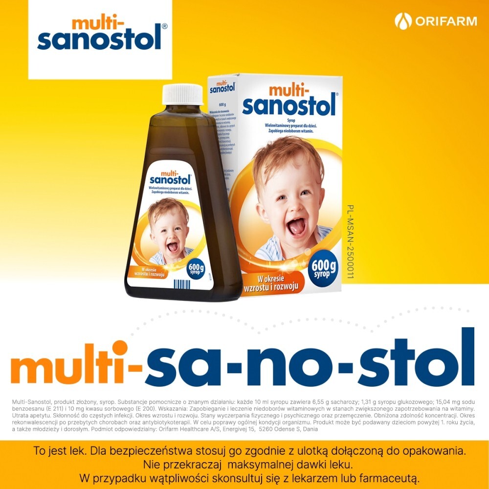 MULTI-SANOSTOL plyn  600g