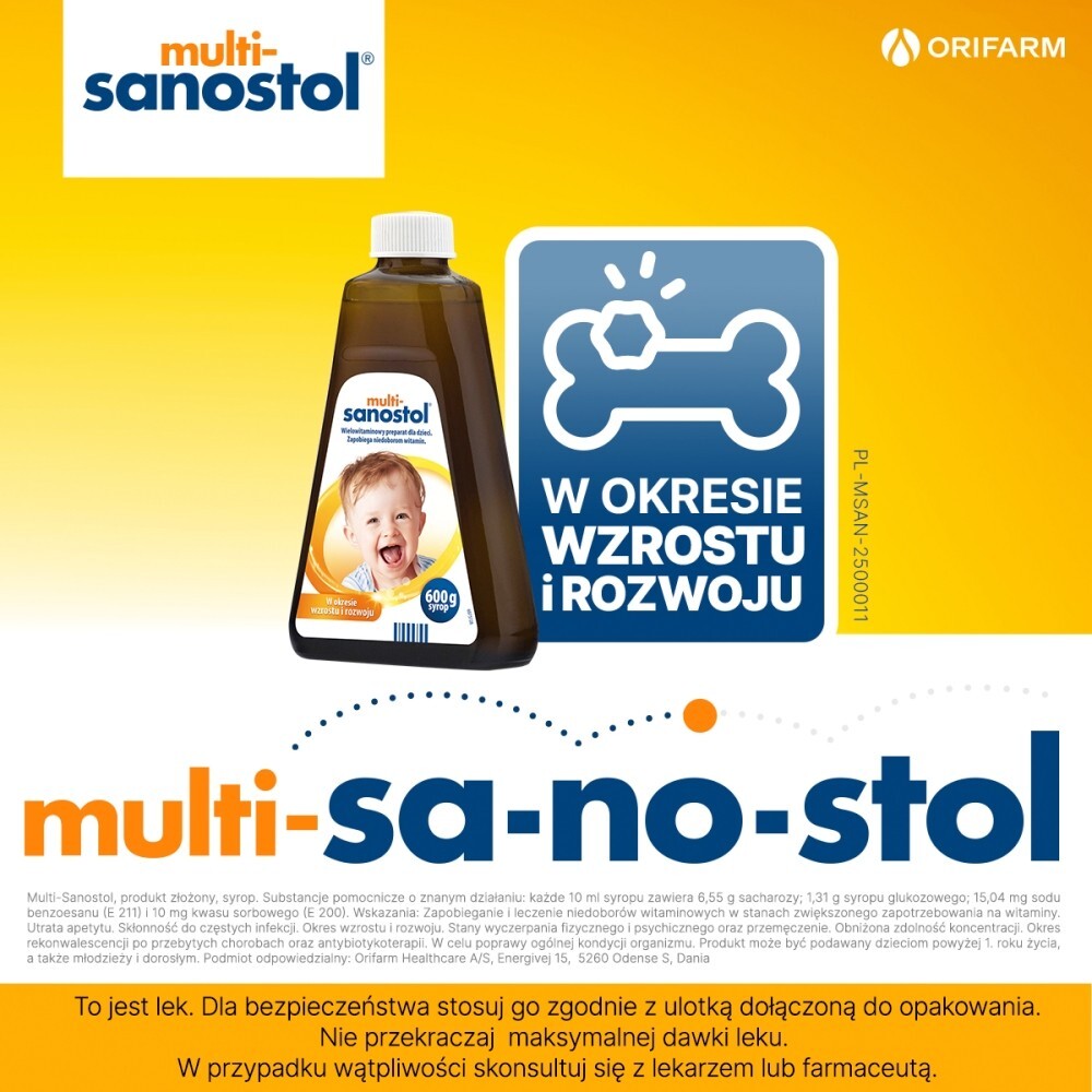 MULTI-SANOSTOL plyn  600g