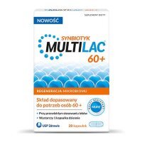 Multilac 60+ Synbiotyk, 20 kapsułek