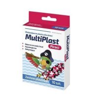 Multiplast Plastry Wodoodporne Piraci, 10 sztuk