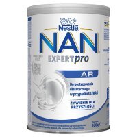 NAN EXPERT AR dla niemowląt od urodzenia na ulewania, 400 g