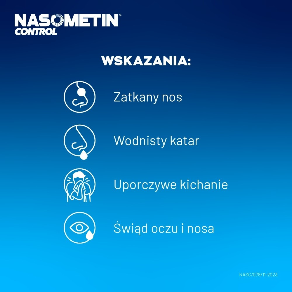 Nasometin Control 50 mikrogramów Aerozol do nosa zawiesina