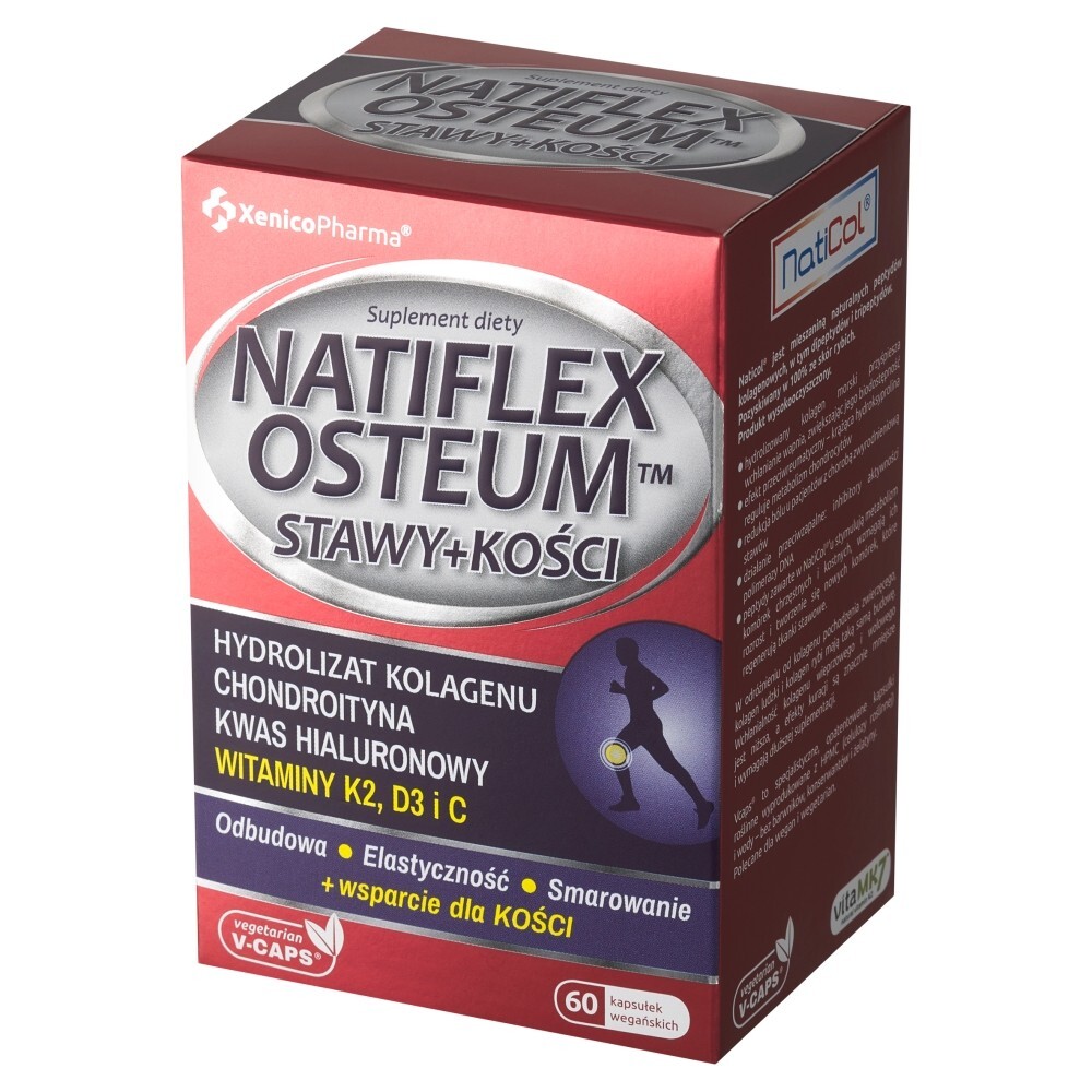 Natiflex Osteum stawy+kości Suplement diety 27,06 g (60 x 451 mg)