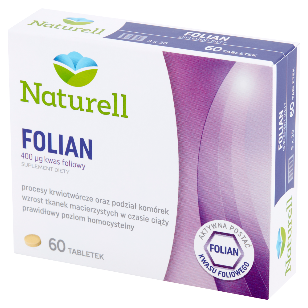 Naturell Folian Suplement diety 60 sztuk