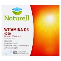 Naturell Witamina D3 4000, tabletki do ssania, 60 tabletek