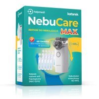 NebuCare Max, nebulizator + 40 sztuk roztworu soli fizjologicznej, 1 zestaw