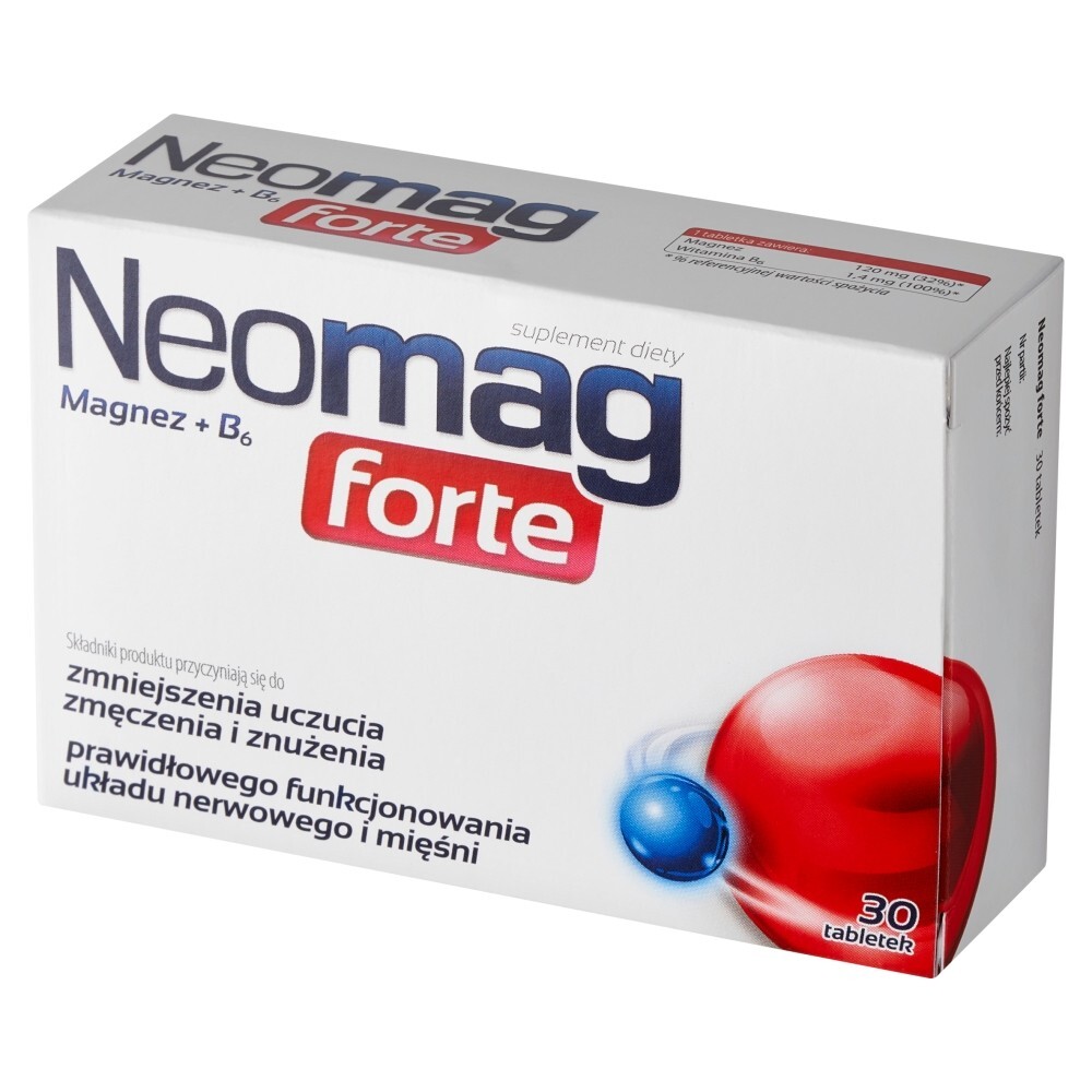 NeoMag Forte, tabletki, 30 tabletek