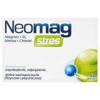NeoMag Stres suplement diety bogaty w magnez i witaminę B6, 50 tabletek