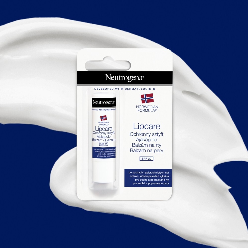 Neutrogena Formuła Norweska, ochronny sztyft do ust, SPF 20, 4,8 g