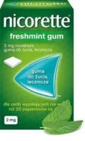 Nicorette Freshmint Gum, 2 mg, gumy do żucia, 105 sztuk