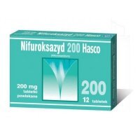 Nifuroksazyd Hasco, 200 mg, tabletki powlekane, 12 tabletek