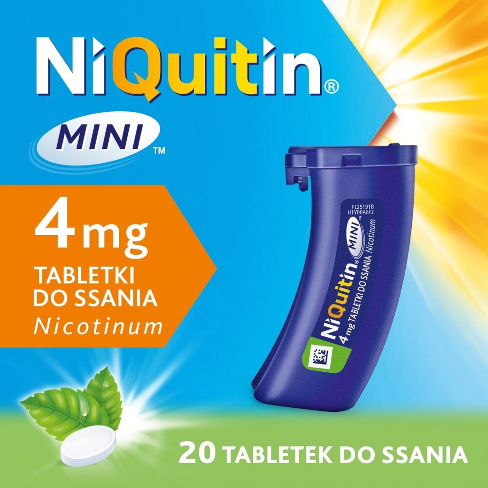 NiQuitin Mini 4 mg, 60 tabletek do ssania