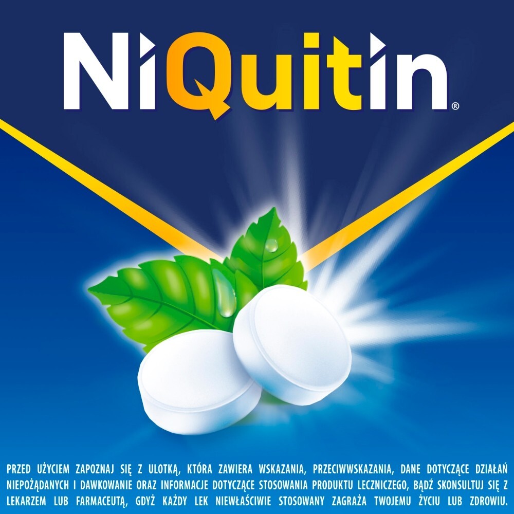 NiQuitin Pastylki do ssania 4 mg 72 sztuki