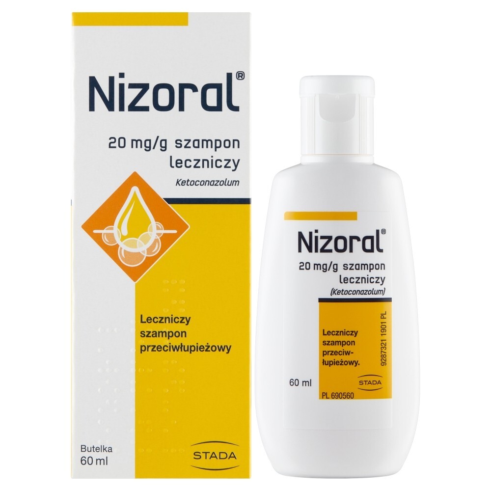 Nizoral, 20 mg/g, szampon leczniczy, 60 ml (butelka)