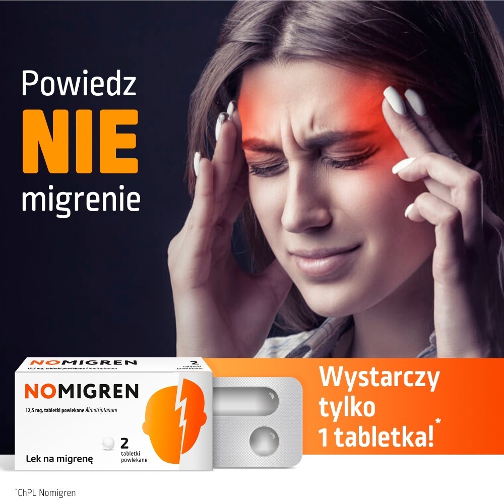 Nomigren 12,5 mg, 2 tabletki powlekane