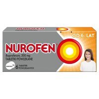 Nurofen dla dzieci 200 mg, 6 tabletek powlekanych