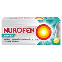 Nurofen Zatoki, 200 mg + 30 mg, tabletki powlekane,12 tabletek