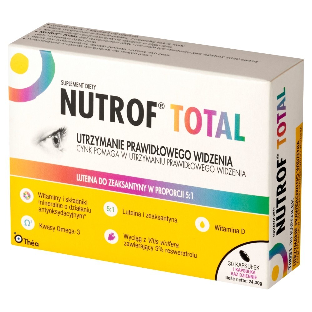 Nutrof Total z Wit. D3 30 kapsułek