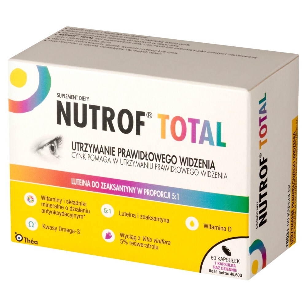 Nutrof Total z Wit. D3, 60 kapsułek