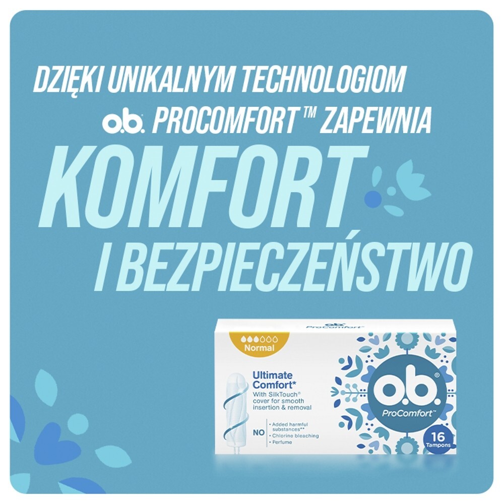 O.B. ProComfort Super, tampony, 8 sztuk