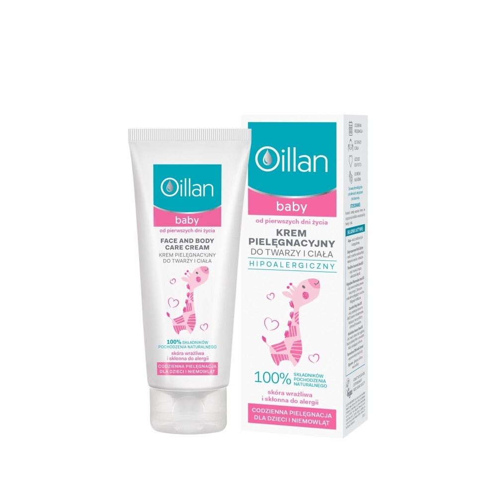 Oillan Baby krem pielęgnacyjny do twarzy i ciała 75 ml