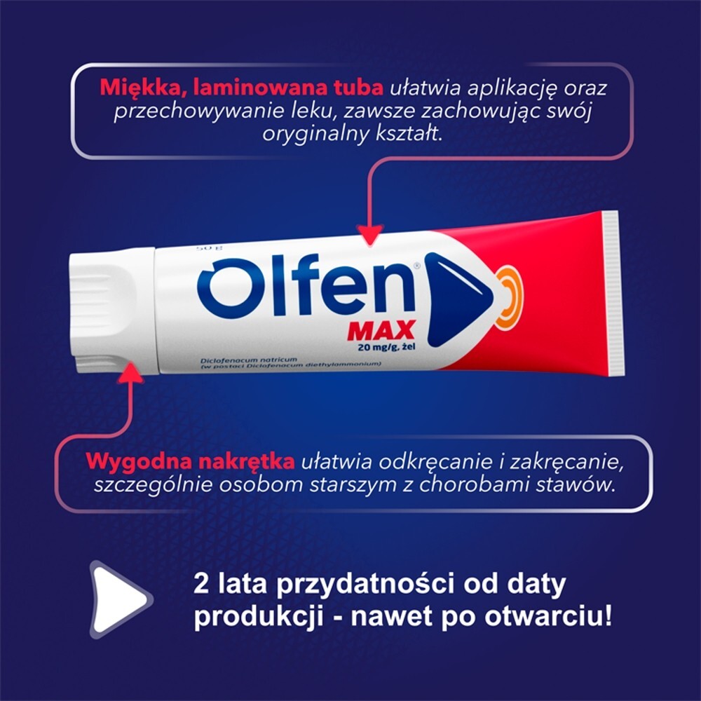 Olfen MAX, 20 mg/g, żel, 50 g