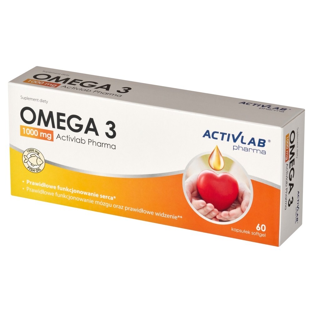 Omega 3 1000 mg Activlab Pharma, kapsułki miękkie, 60 kapsułek