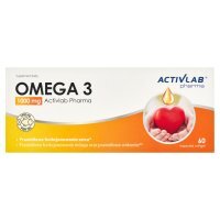 Omega 3 1000 mg Activlab Pharma, kapsułki miękkie, 60 kapsułek