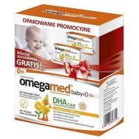 Omegamed Baby + D 0+, kapsułki twist-off, 60 kapsułek + 30 kapsułek