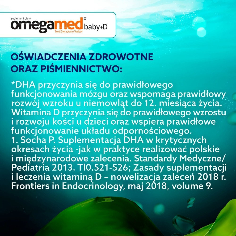 Omegamed Baby+D 6m+ Suplement diety 18,12 g (30 x 604 mg)
