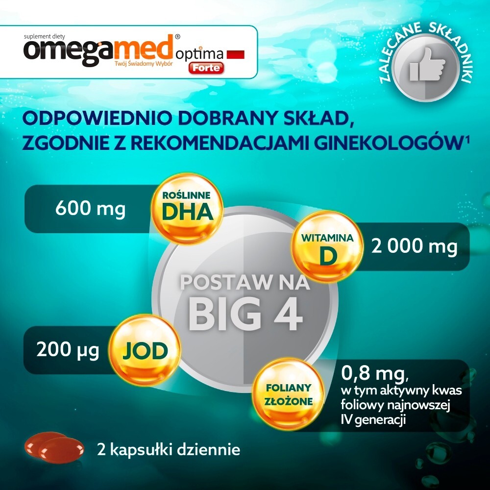 Omegamed Optima Forte, kapsułki, 60 kapsułek