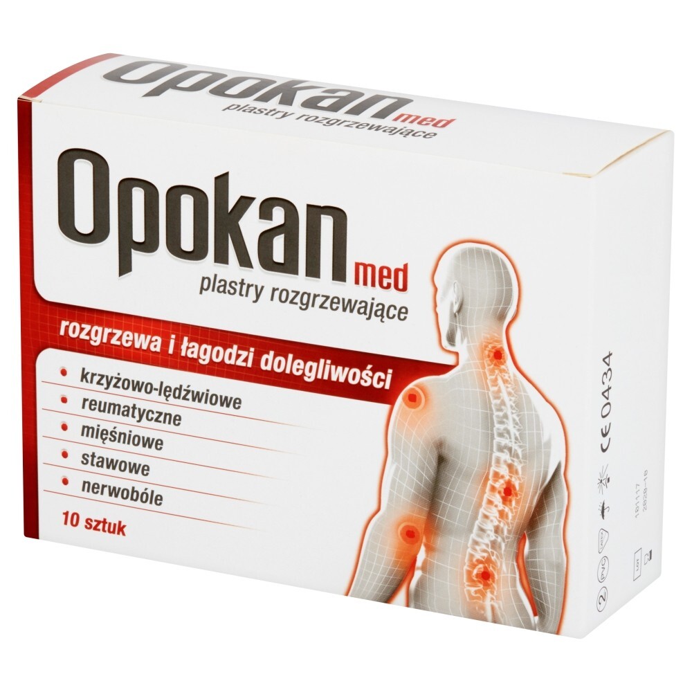 Opokan Med, plastry rozgrzewające, 10 sztuk