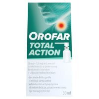 Orofar (2 mg + 1,5 mg)/ml Aerozol do stosowania w jamie ustnej 30 ml