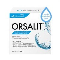 Orsalit, doustny płyn nawadniający dla dzieci poniżej 6 miesiąca, 10 saszetek