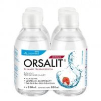 Orsalit drink o smaku truskawkowym, czteropak