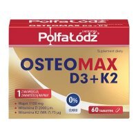 OsteoMax D3+K2, tabletki, 60 tabletek