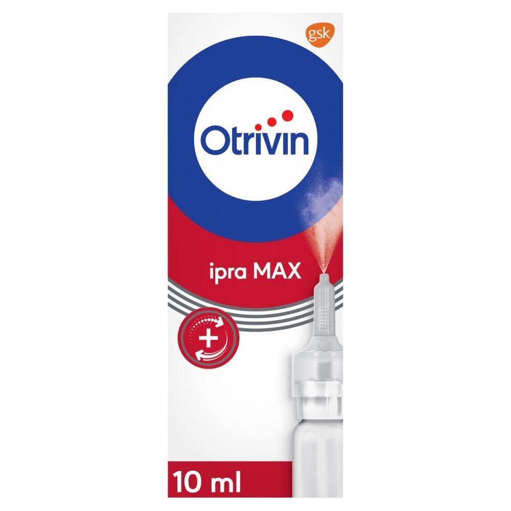 Otrivin Ipra MAX, 0,5 mg+0,6 mg/ml, aerozol do nosa, 10 ml