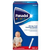Panadol 120 mg/5 ml Zawiesina doustna dla dzieci smak truskawkowy 100 ml