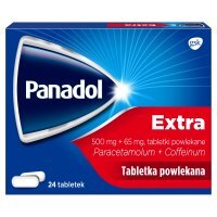 Panadol Extra 500 mg + 65 mg Tabletki powlekane 24 sztuki