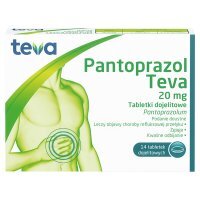 Pantoprazol Teva, 20 mg, tabletki dojelitowe, 14 sztuk