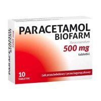 Paracetamol Biofarm tabl. 500 mg 10 tabl.