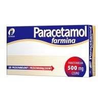 Paracetamol Farmina, 500 mg, czopki, 10 sztuk