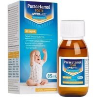 Paracetamol Forte o smaku pomarańczowym APTEO, 85 ml